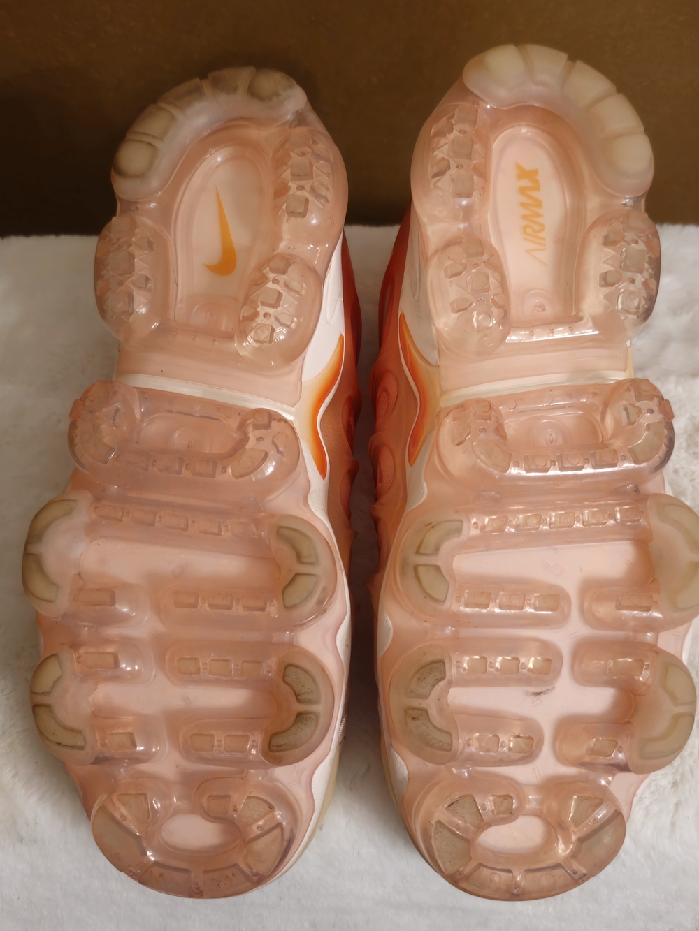Nike Bright Orange Lace-up Athletic Sneakers - Picture 6 of 7
